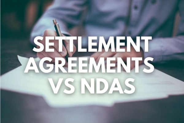 settlement agreements vs ndas